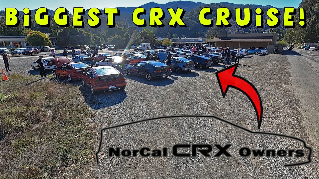 50+ Honda CRX Attended The NORCALCRXOWNERS Cruise ! !