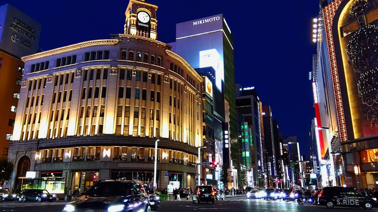 新橋と銀座を散策 Walking at Shinbashi and GinzaTokyo Japan Walk【4K】