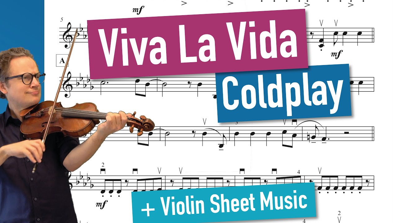 Viva La Vida - Coldplay | Violin Sheet Music | Violin Cover | Playback | Violin Practice