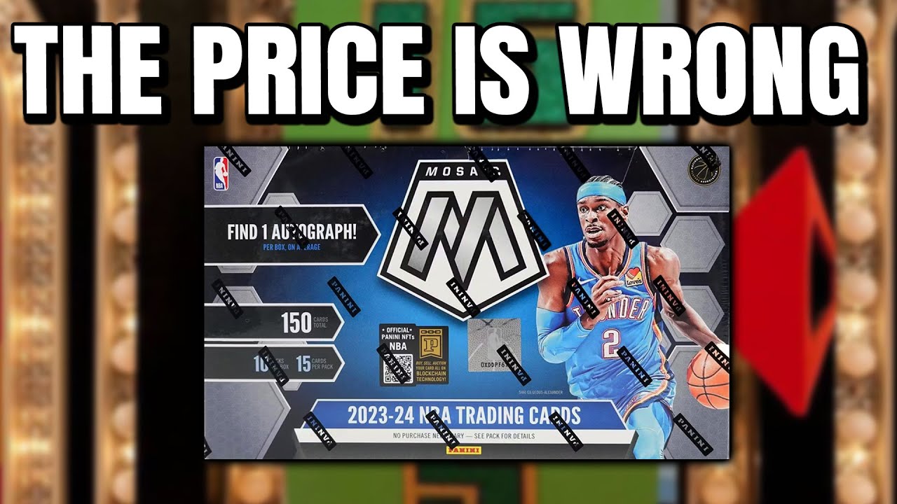 THE PRICE IS WRONG!! (But The Set is Fun!) | 2023-24 Panini Mosaic NBA Hobby Box