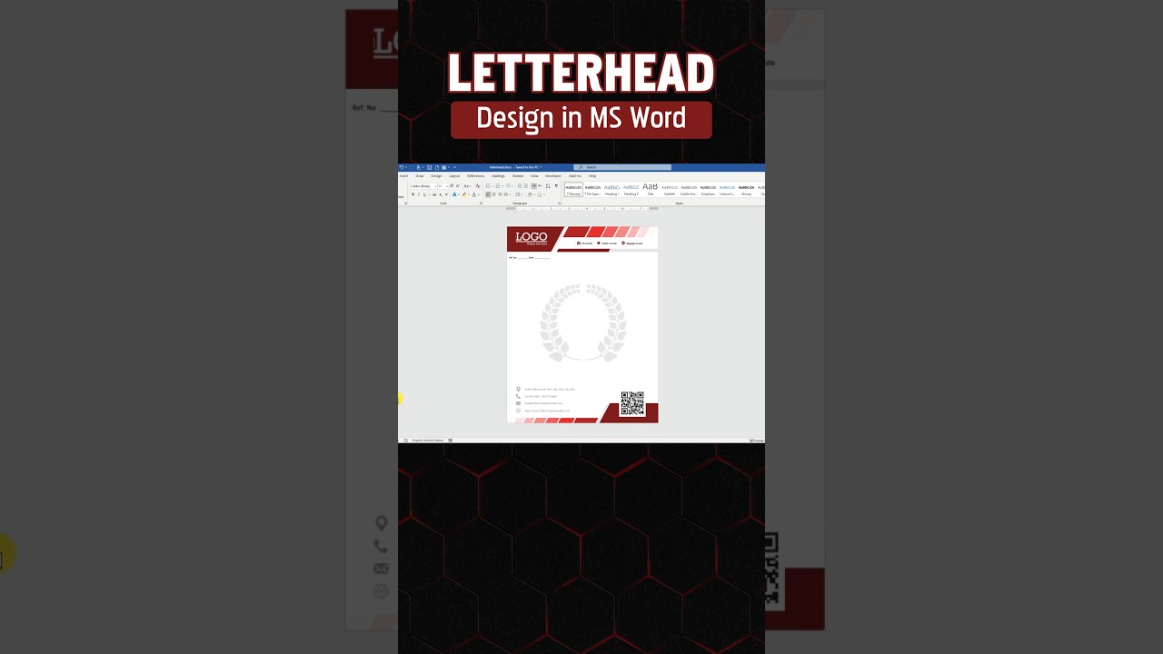 Профессиональный дизайн фирменных бланков в MS Word | Простое руководство