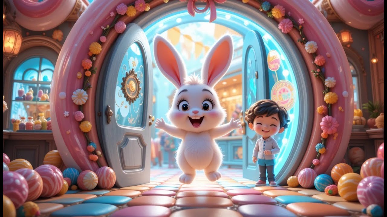Bunny Bop Bop in the Jelly Drop Shop! | Nursery Rhyme for Kids
