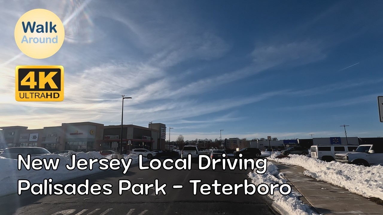 【4K60】 New Jersey Local Driving: Palisades Park - Teterboro