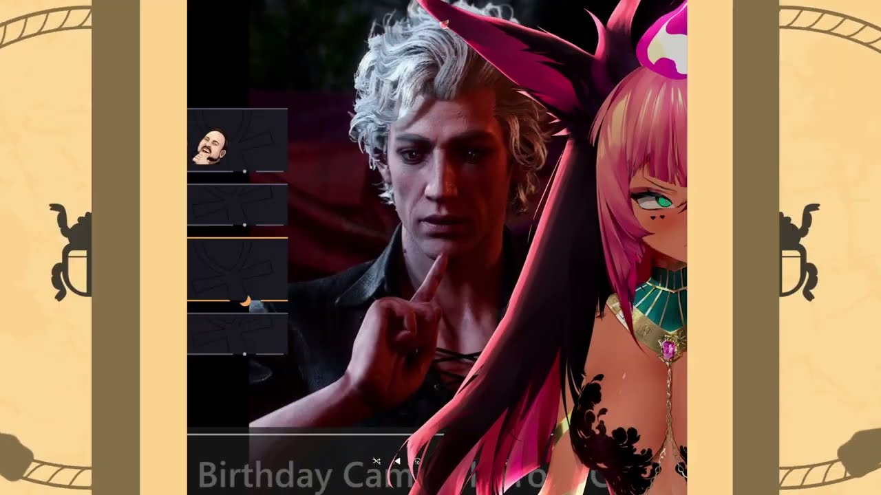 Tricky playing a video that combine all 3 Astarion cameos audio in one