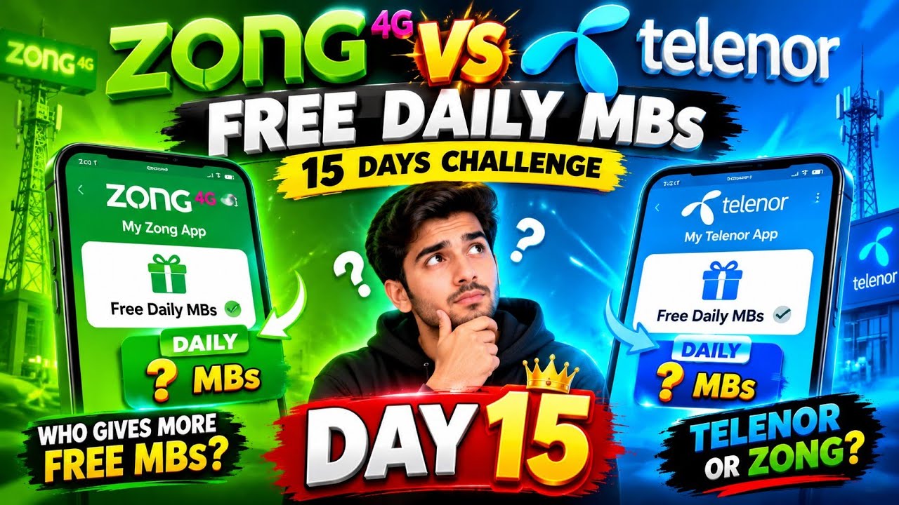 🔥 Zong vs Telenor: 15 Days of FREE MBs &mdash; WHO GAVE MORE? 😱 | Final Result