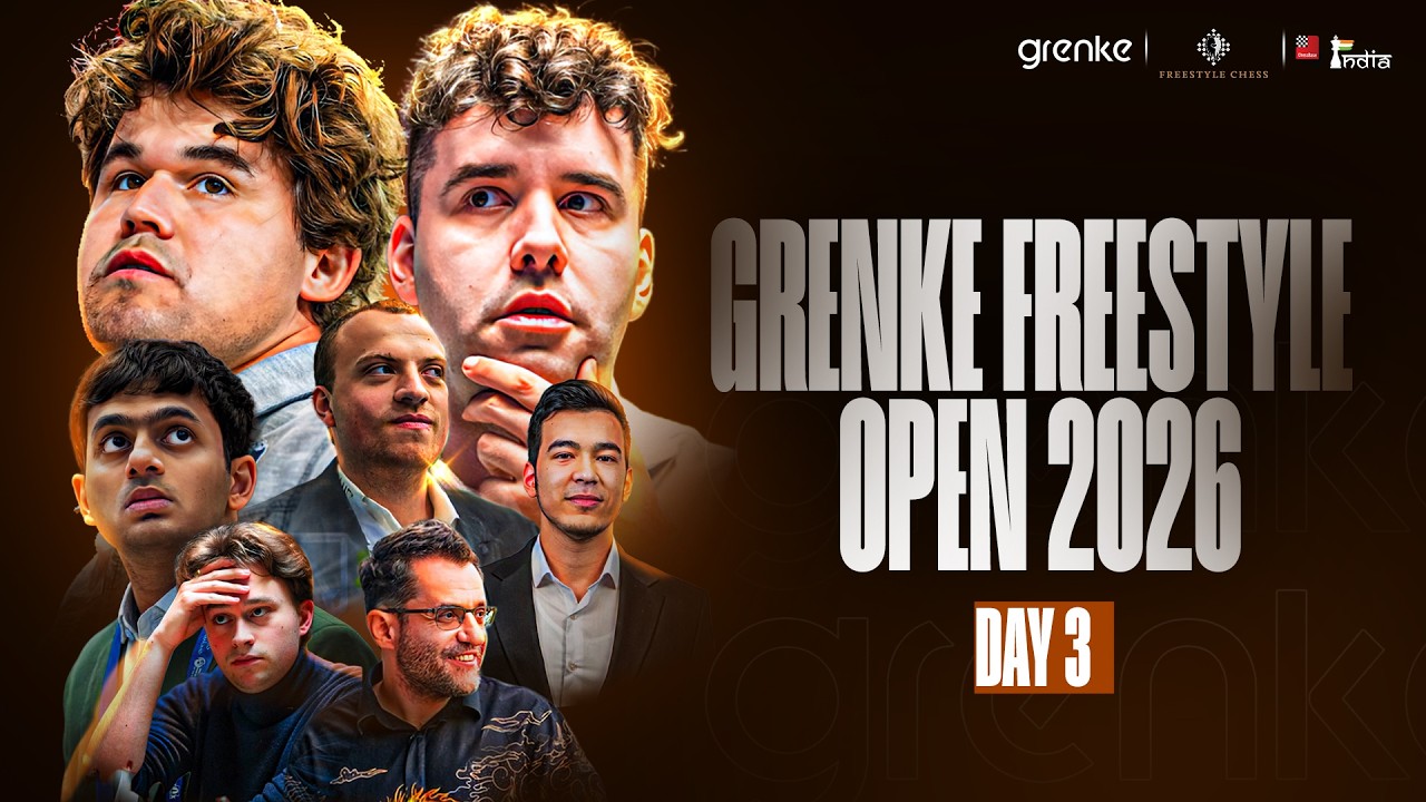 Grenke Freestyle Open 2026 Day 3 | Ft. Magnus Carlsen, Hans Niemann vs Leon Mendonca