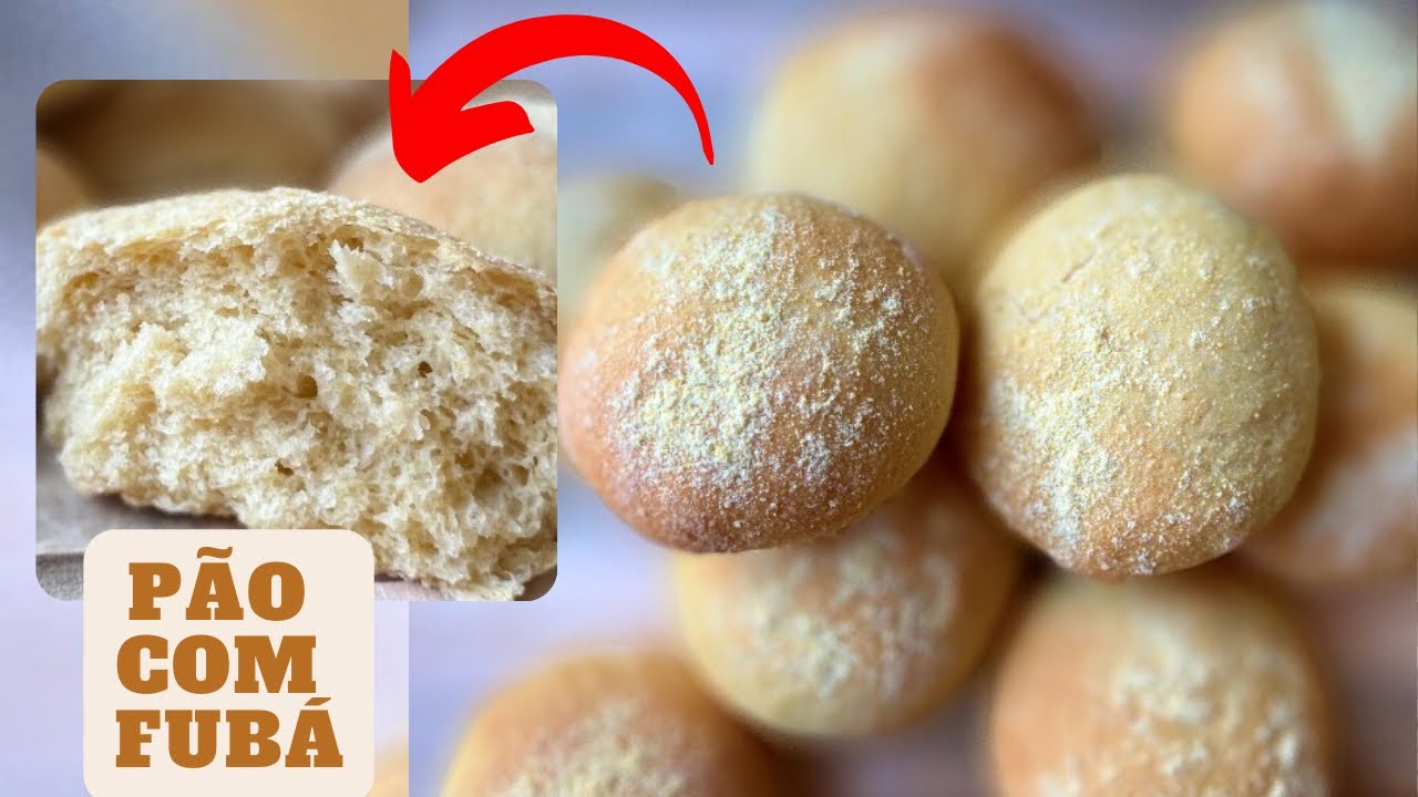 Você NUNCA viu um Pão assim | Pão com Fubá, nem precisa sovar !
