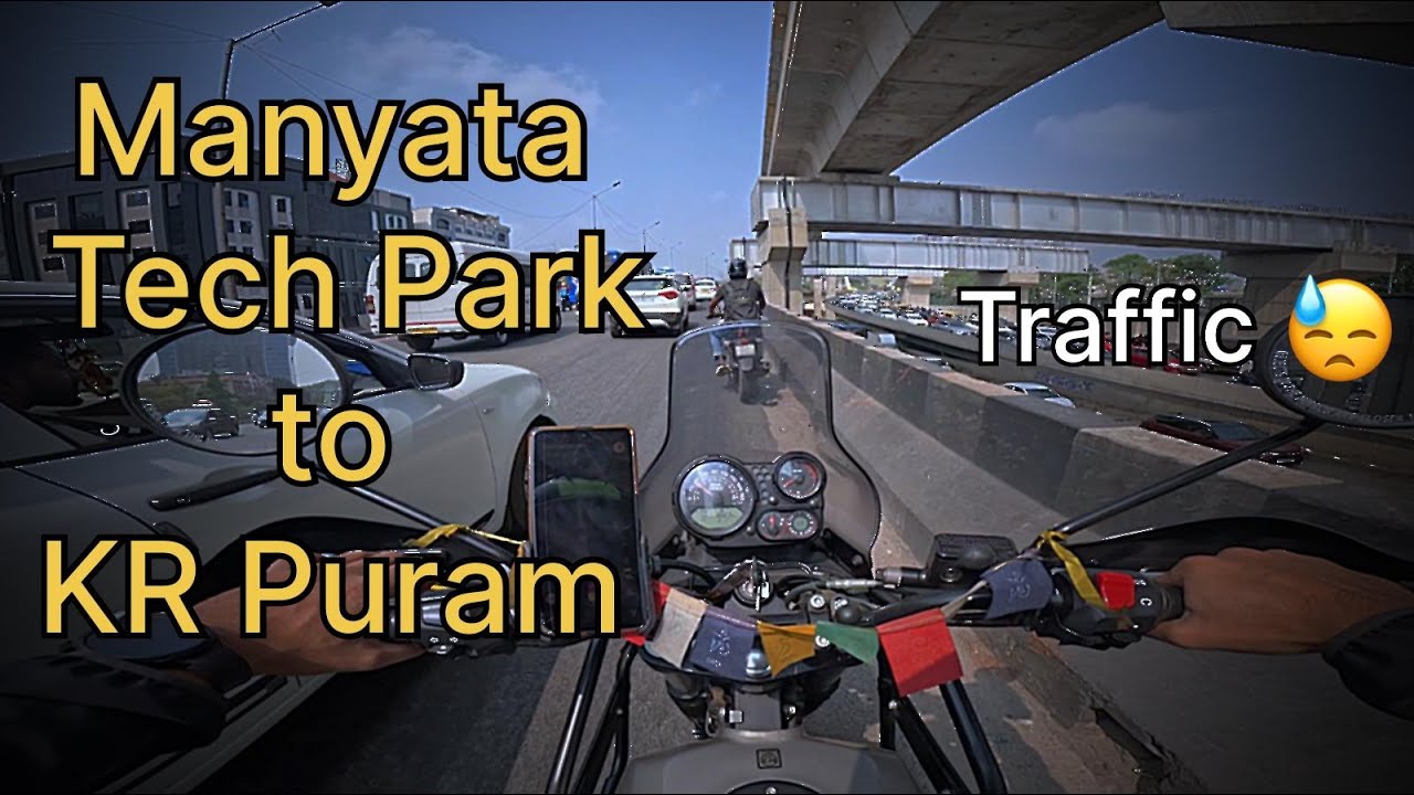 Manyata Tech Park to KR Puram | Hot & Dusty Bengaluru Ride 🔥🏍️