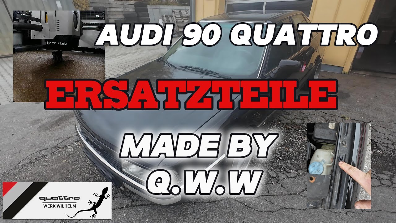 AUDI 90 QUATTRO / ERSATZTEILE SELBST GEMACHT / WERKSTATTALLTAG SAVE THE CLASSICS / #audi #quattro