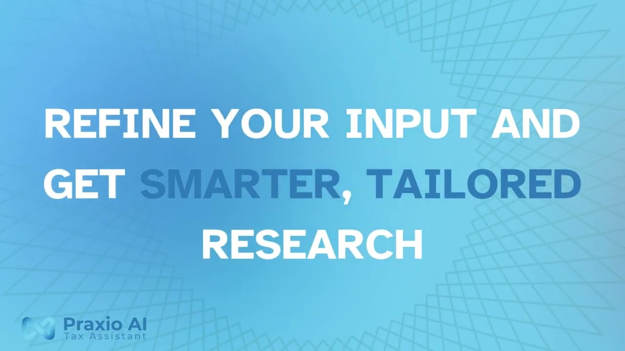 Praxio AI - Tax Assistant Demo: AI Tax Research for Australian Accountants