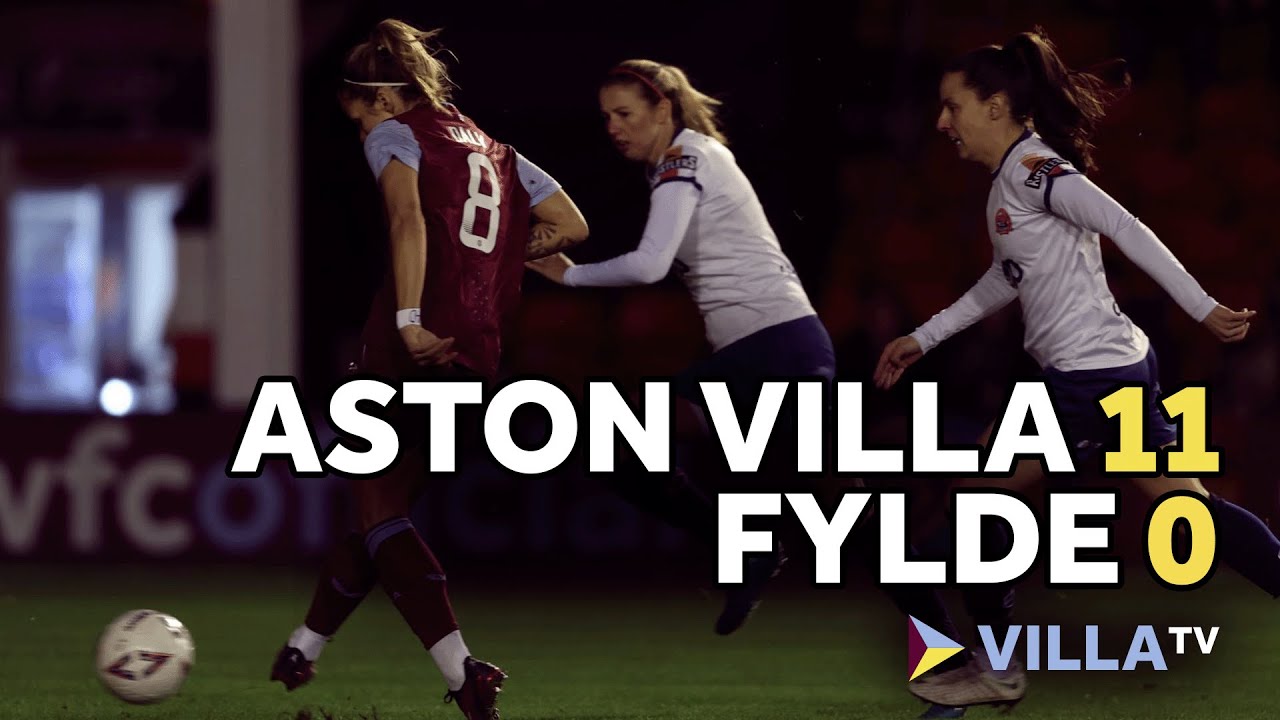 HIGHLIGHTS | Aston Villa Women 11-0 Fylde Women