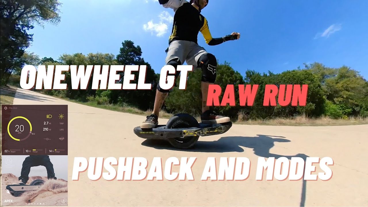 Onewheel GT Raw Run: Pushback and Shapings Test