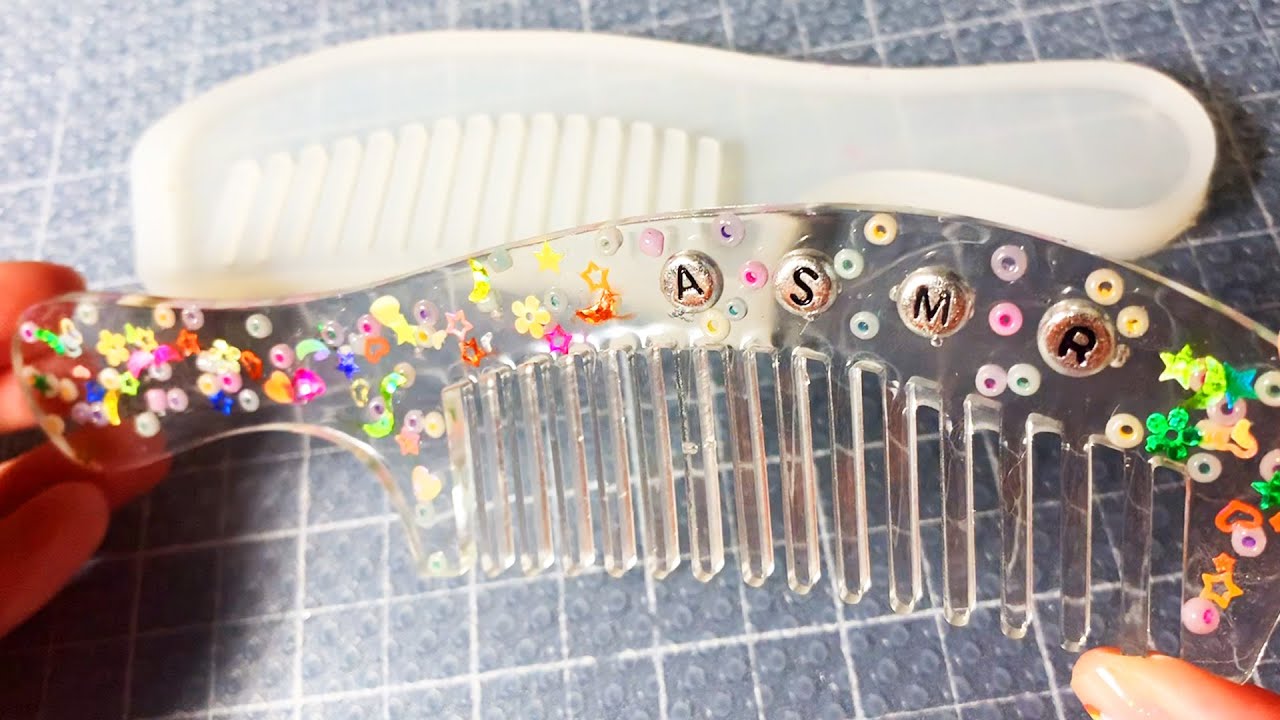 ASMR Making a Resin Comb (Whispered)