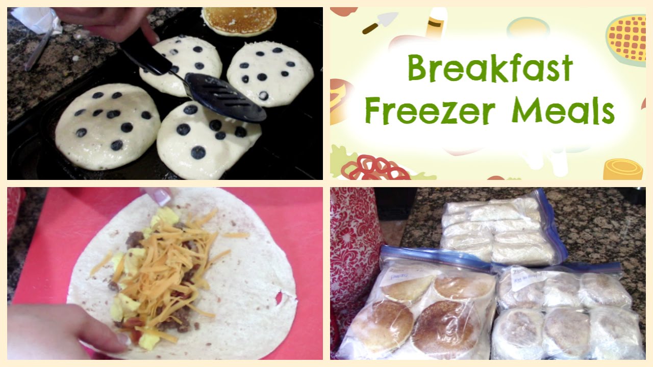 Breakfast Freezer Meals ~ Burritos, Egg McMuffins & Pancakes