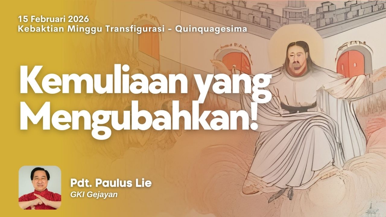 KEBAKTIAN EKSPRESIF | Minggu, 15 Februari 2026 - 13.00 WIB | Pdt. Paulus Lie