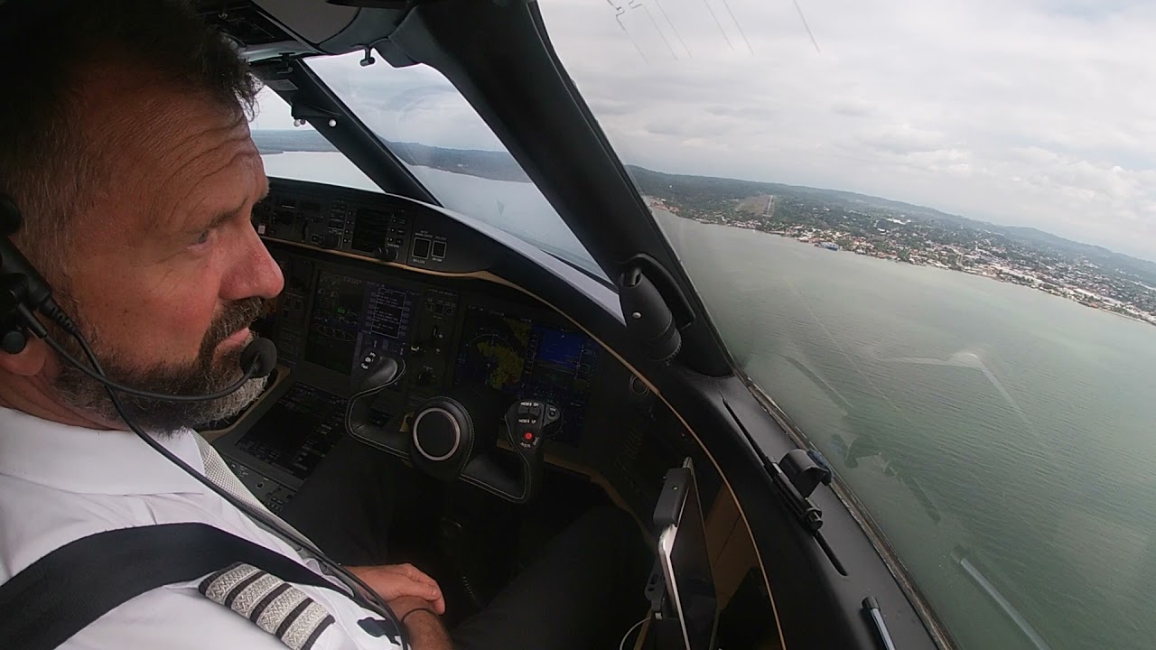 Global 6000 Landing Puerto Barrios, Guatemala (MGPB)