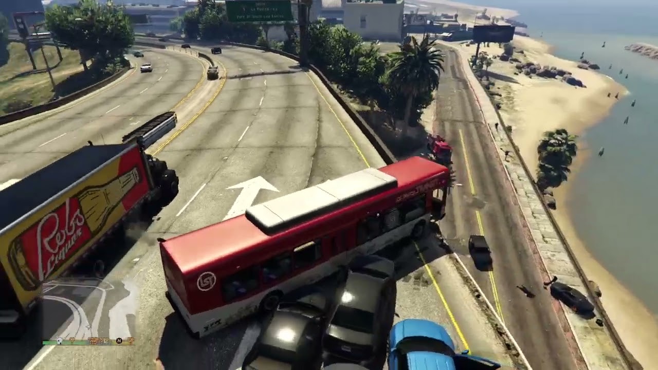 GTA 5 Bus Chaos!  Uncle Trevor's Story Hour