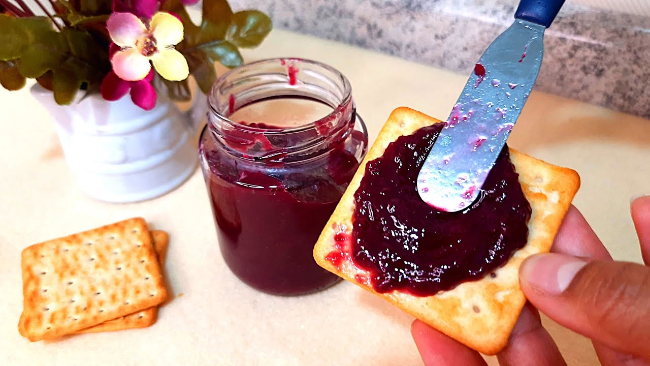 A MELHOR GELEIA DE UVA COM APENAS 3 INGREDIENTES RECEITA FÁCIL E RÁPIDA