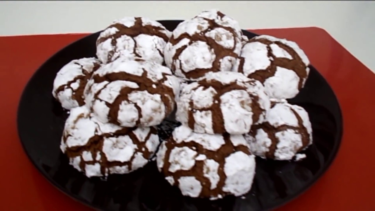 BISCOTTI AL CIOCCOLATO SCREPOLATI 😍 с нежным шоколадным сердцем