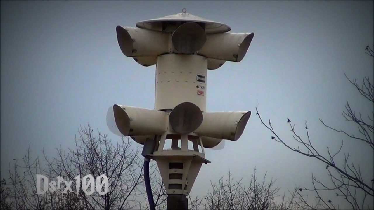 Sentry 40V2T, Short Alert & Attack: Evansville, Indiana (Vanderburgh Co. Tornado Siren Test, HD)