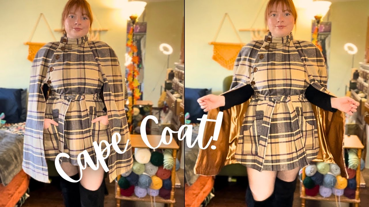 I Make A Vintage Style Cape Coat