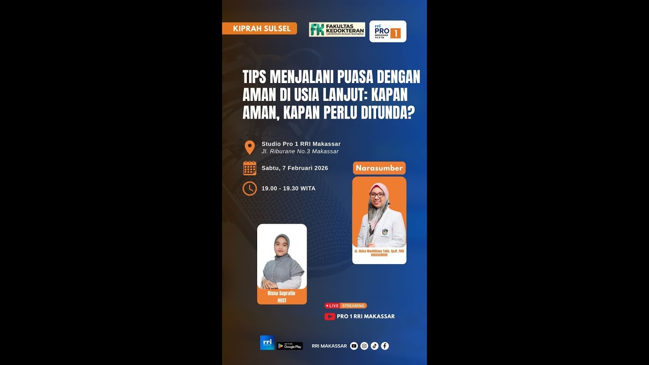 Tips Menjalani Puasa Dengan Aman di Usia Lanjut: Kapan Aman, Kapan Perlu Ditunda-07 Februari 2026