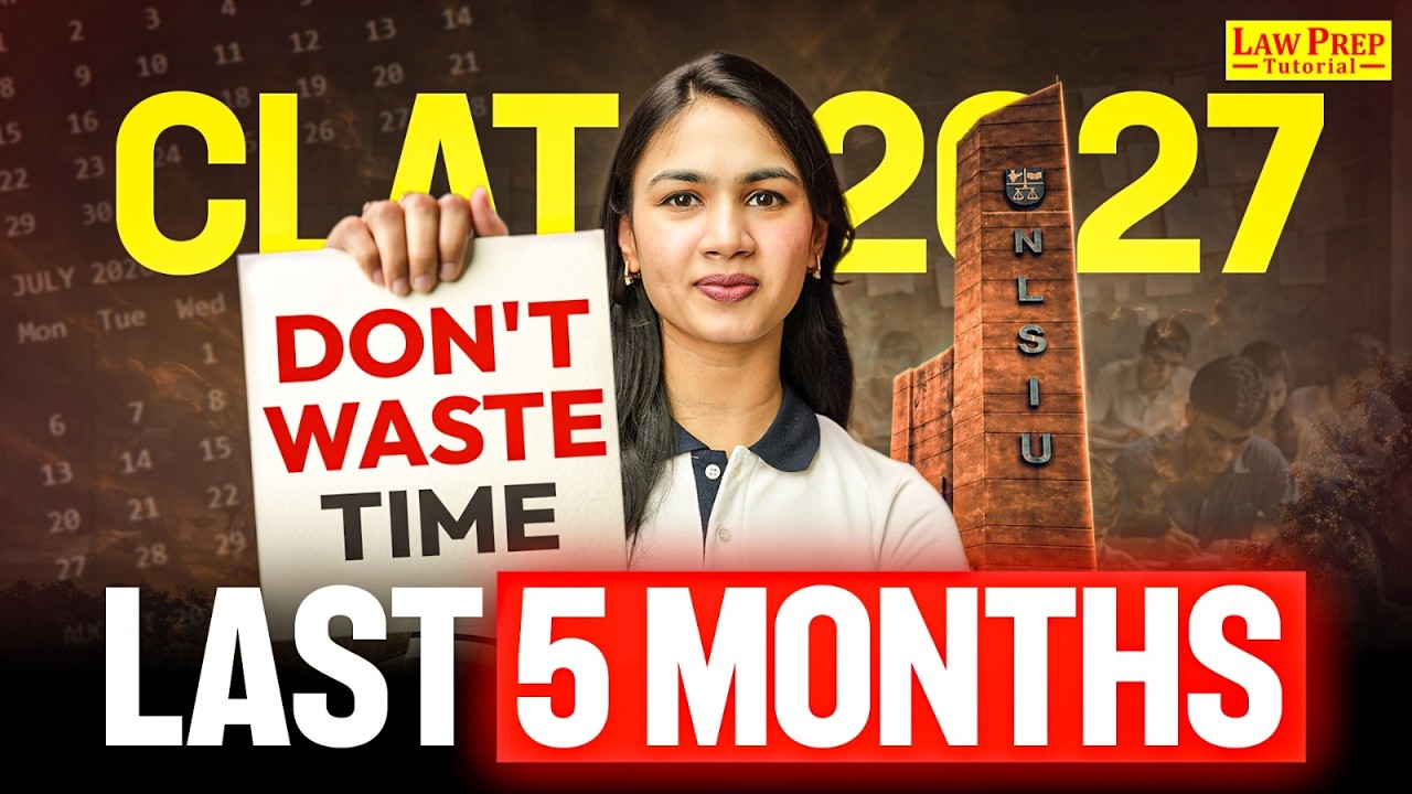 🏆 CLAT 2027 Preparation Strategy | Complete 5 Month Roadmap & Study Plan