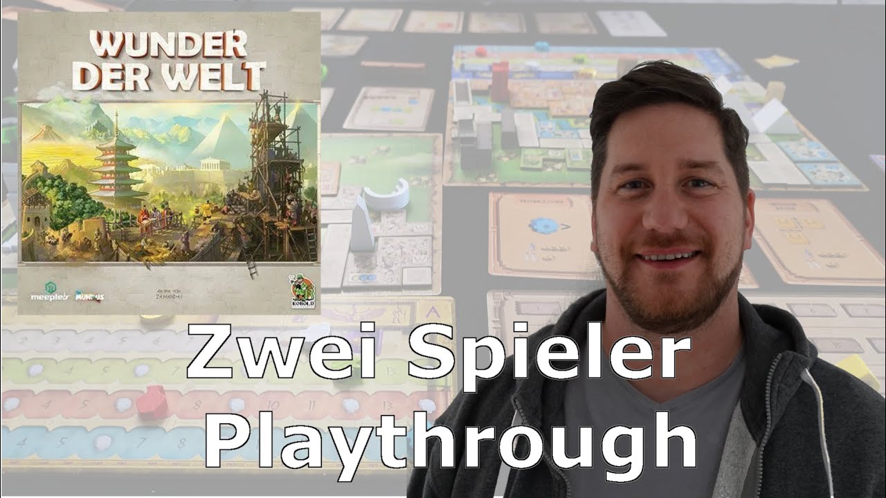 Wunder der Welt - Brettspiel - Regeln + 2 Spieler Playthrough