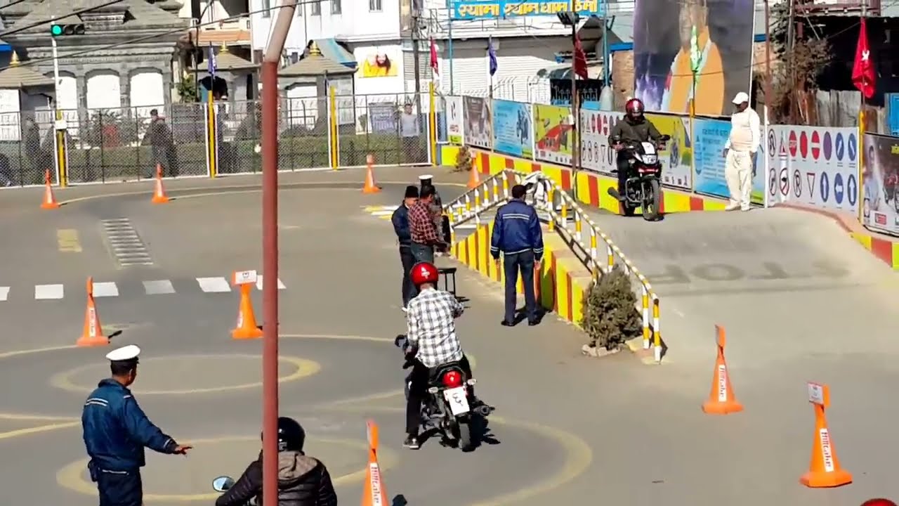 Motorcycle trial in Nepal