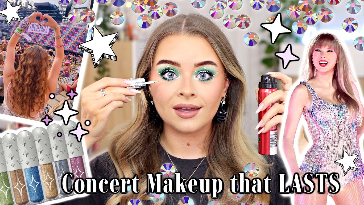The ULTIMATE *LONG LASTING* concert/festival makeup - Sweat/Rain/Dance Proof Eras Tour Inspo!!!