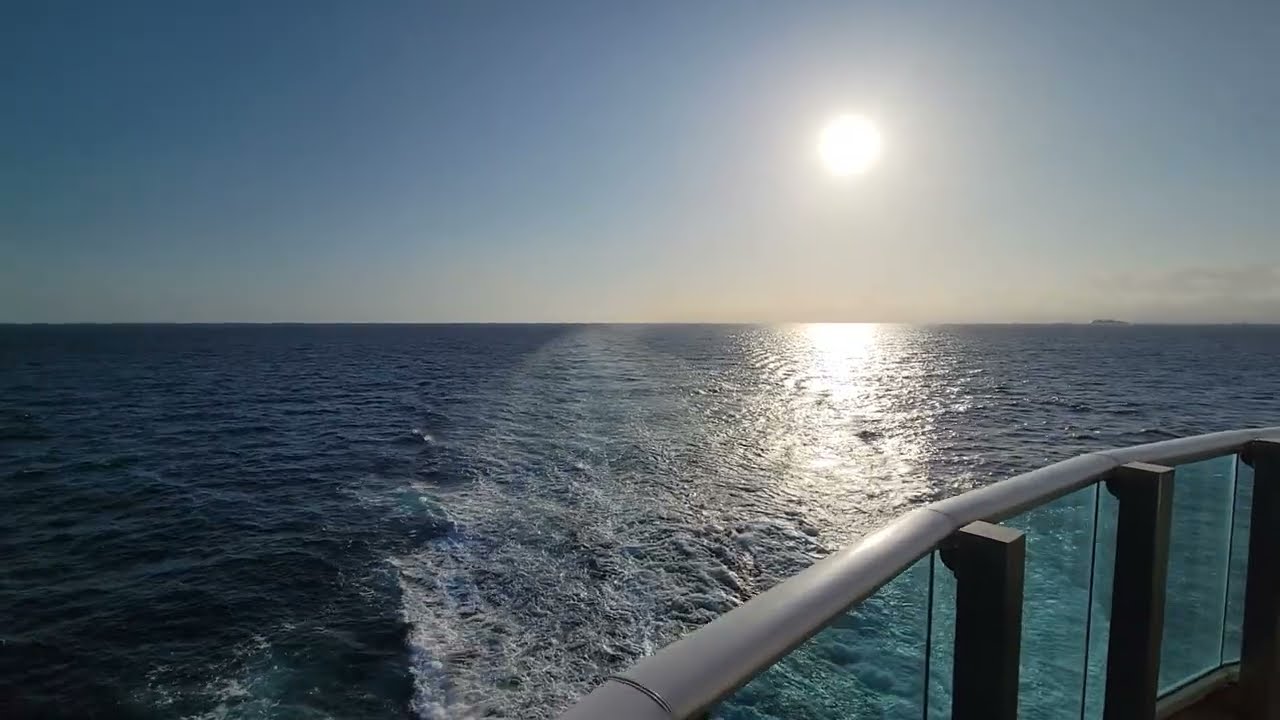 Sky Princess Aft Balcony C739 Sailing between Barcelona and Marseille.
