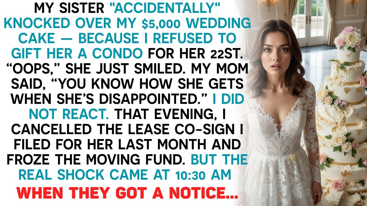 My Sister “Accidentally” Knocked Over My $5,000 Wedding Cake — Because I Refused To Gift Her A Condo