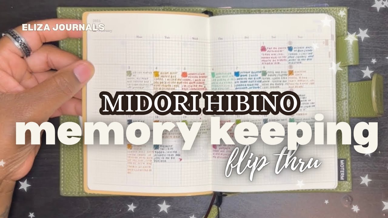 Midori Hibino Memory Keeping Journal Flip Thru