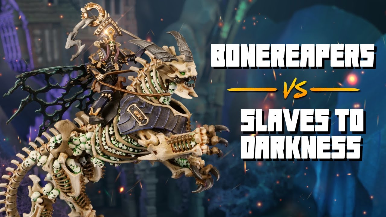 Ossiarch Bonereapers vs Slaves to Darkness- An Age of Sigmar Battle Report