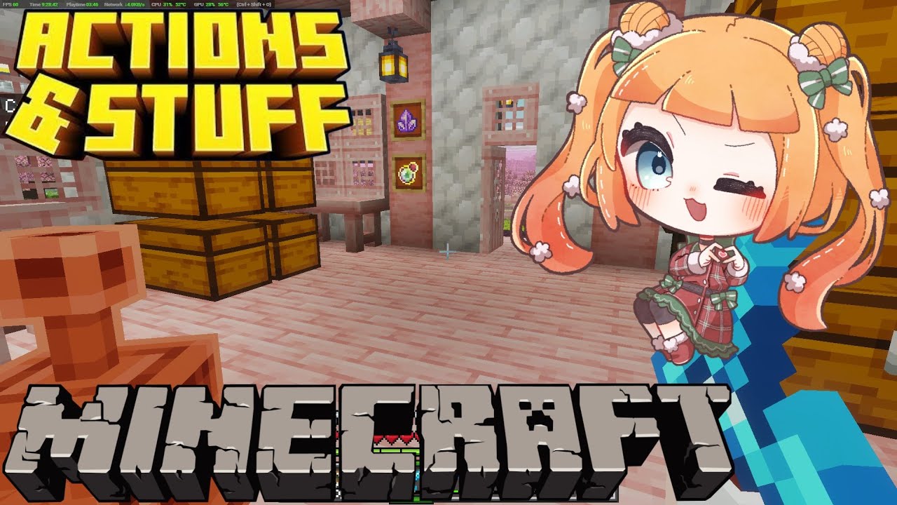 【ES/EN/JP #Vtuber】 Construyendo una granja automática en #Minecraft【#マイクラ】
