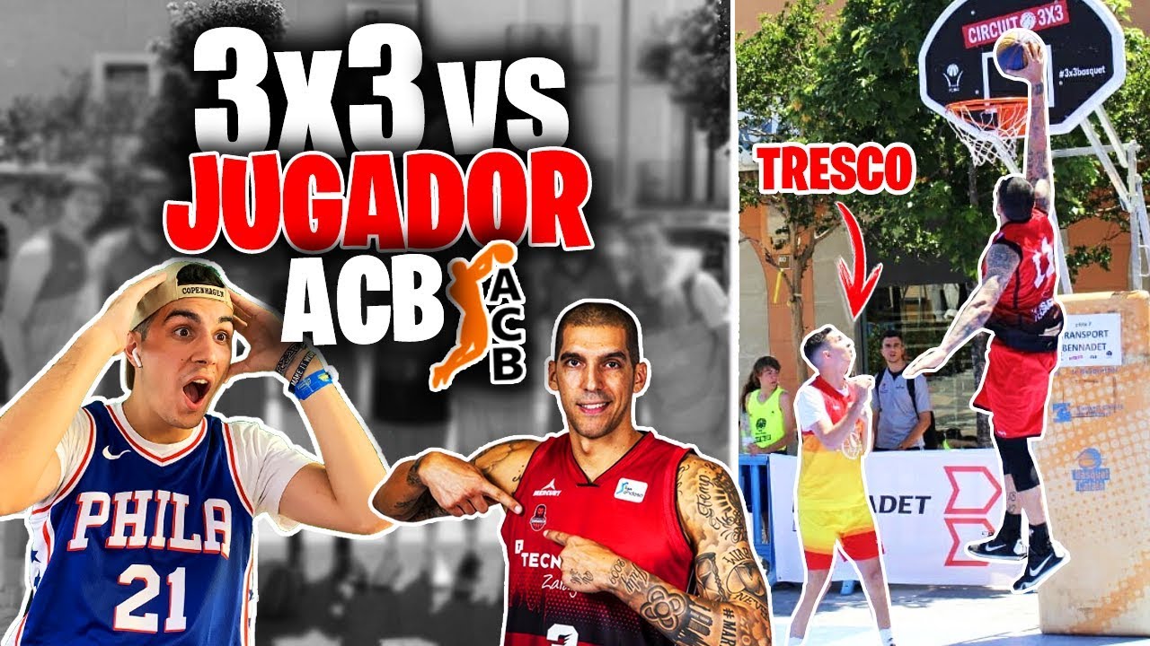 JUEGO UN 3X3 vs JUGADOR PROFESIONAL ACB! ¿Ganamos?
