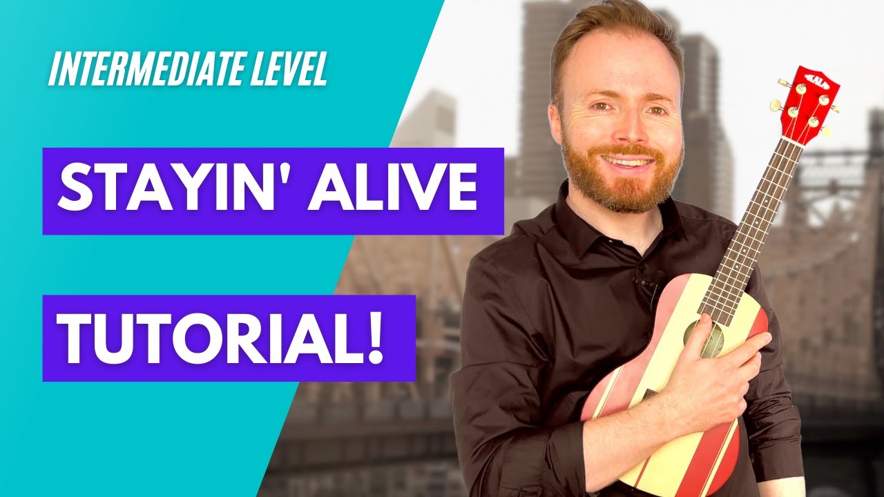 How to play Stayin' Alive by The Bee-Gees (Beginners' Ukulele Tutorial!)