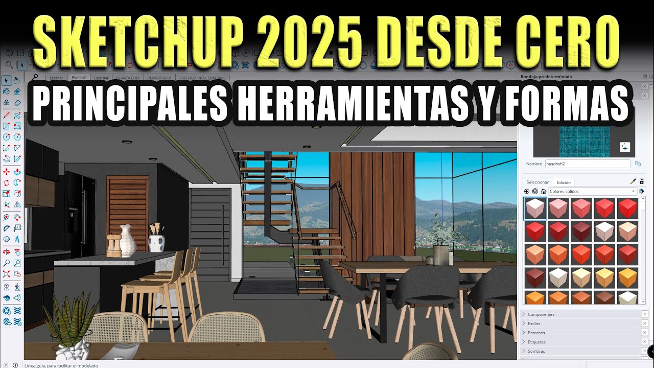 APRENDE SKETCHUP 2025 DESDE CERO 🔴