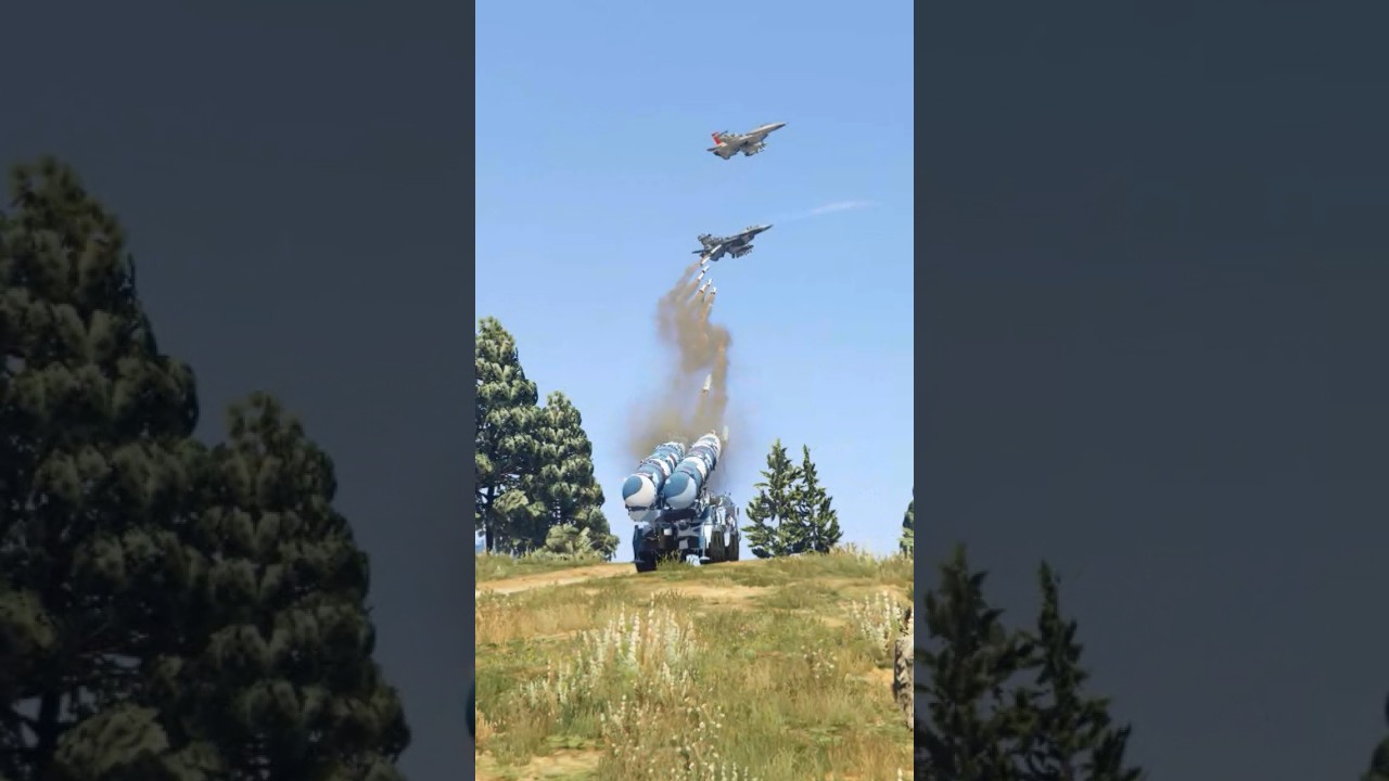 Defense System Active & Shoot Two Big Jet On Border Area #gta5 #action