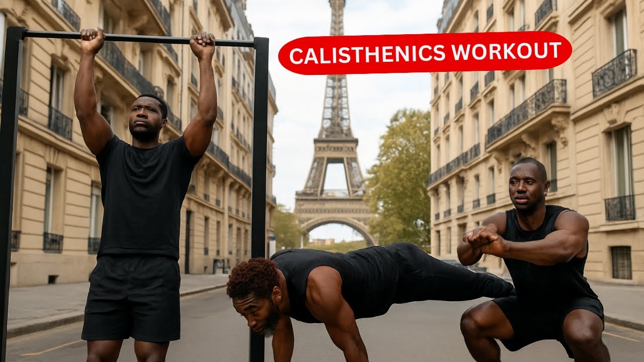 Training In The STREET of France, PARIS! -  Calisthenics Workout I Probilly