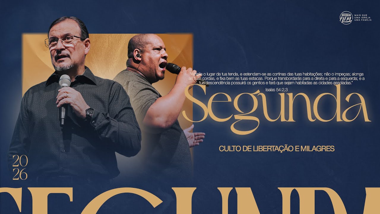 CULTO DE LIBERTAÇÃO E MILAGRES || 20H - 02/02/2026
