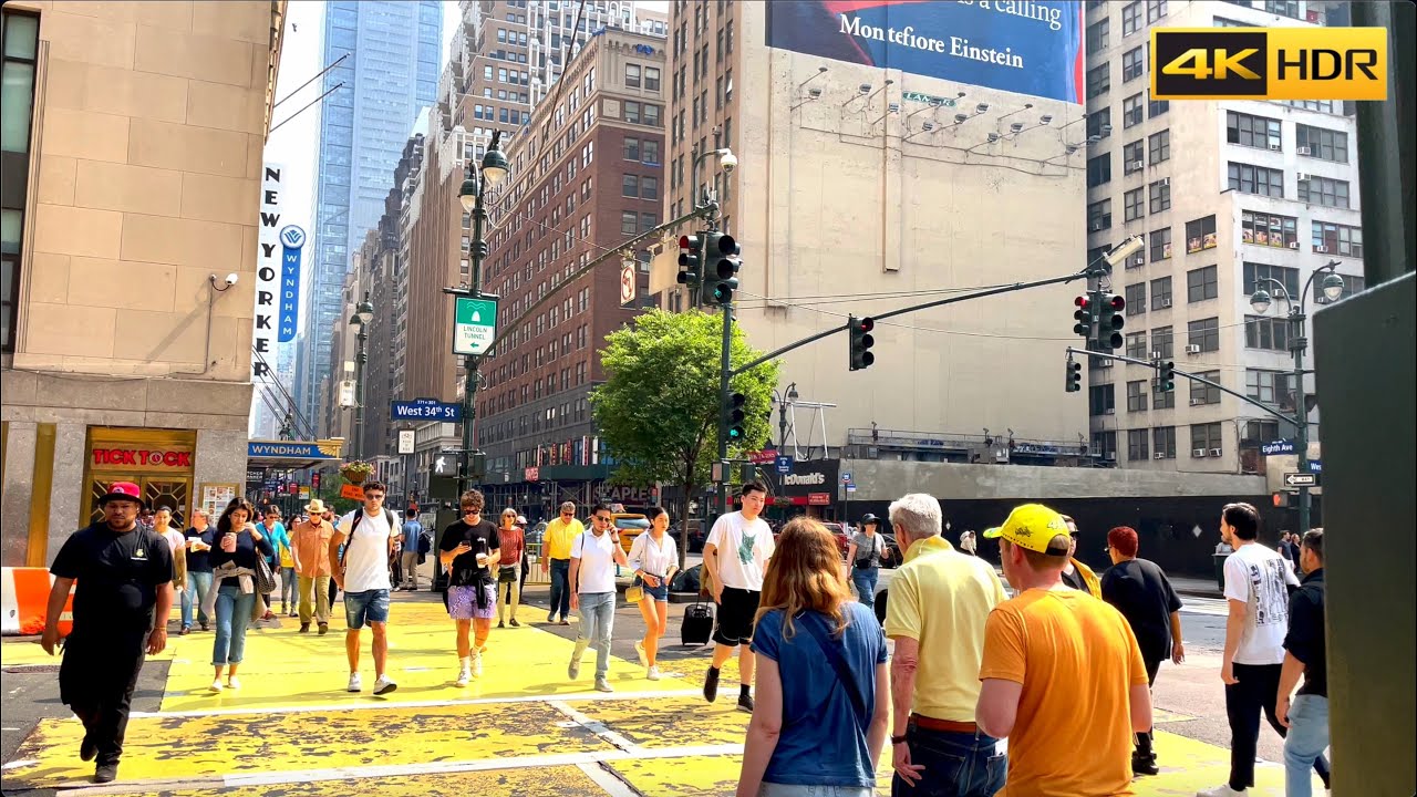 New York City Virtual Walking Tour 8th Avenue And West 44th Street