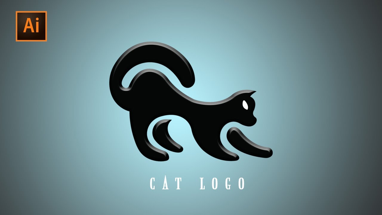 Cat logo design 3 | Professional logo design | illustrator tutorial 2021