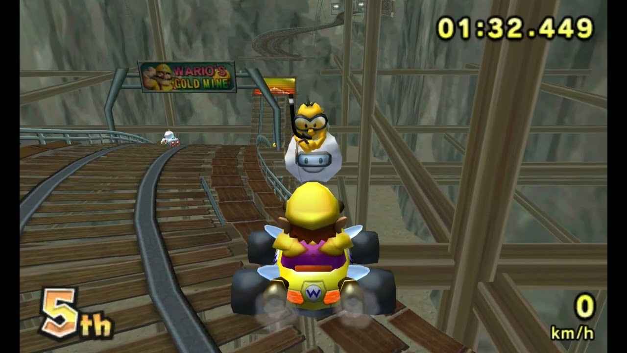 Wii Wario's Gold Mine by TheZoroark007, PabloMK7 - Mario Kart 7: Custom Track [1080p 60fps]