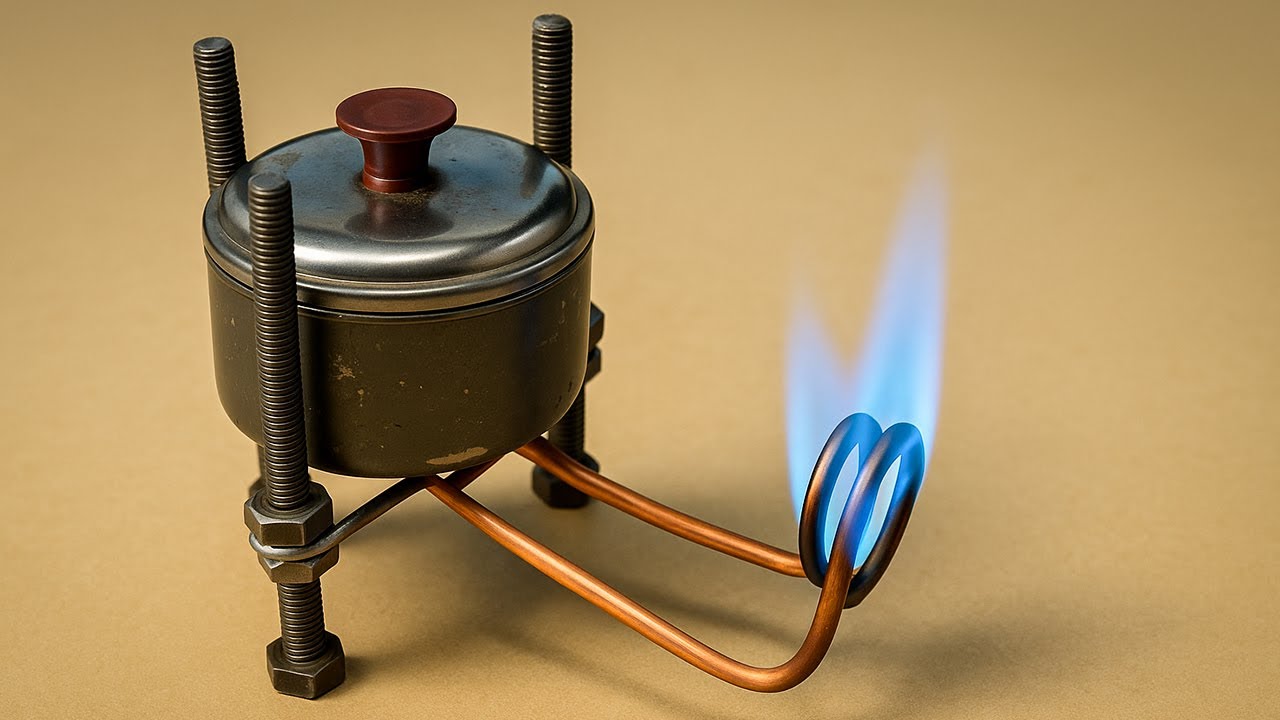 Jak zrobić mini piecyk grzewczy. Darmowa energia do ogrzewania domu. Świetny pomysł.