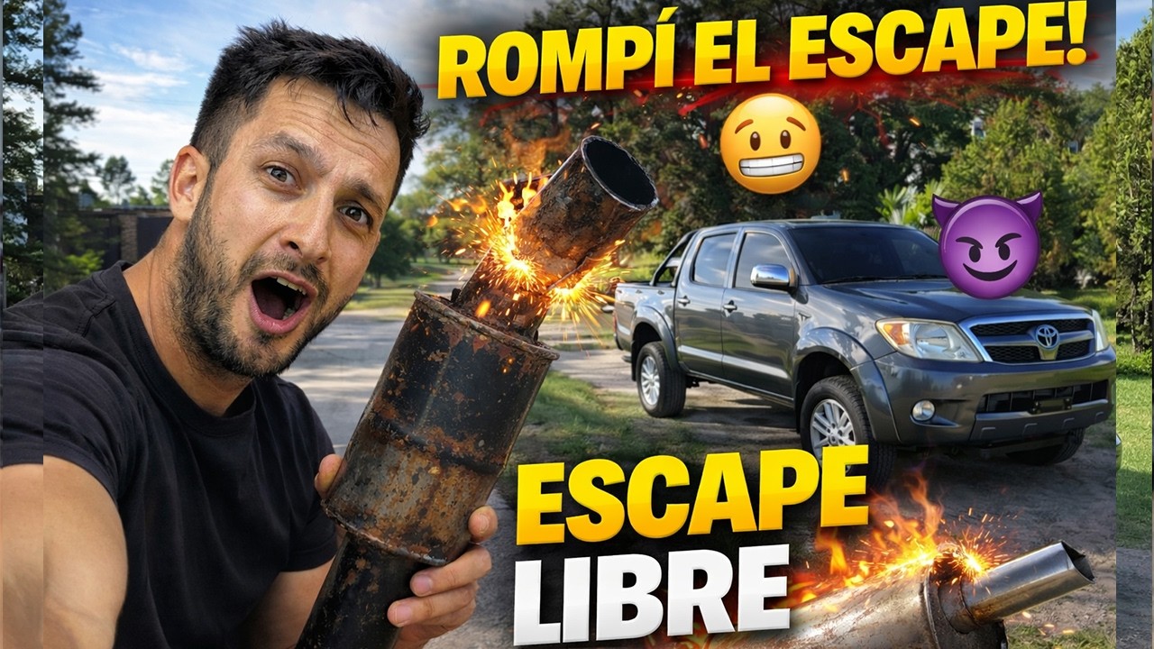 ASÍ SUENA LA HILUX CON ESCAPE LIBRE 🔥