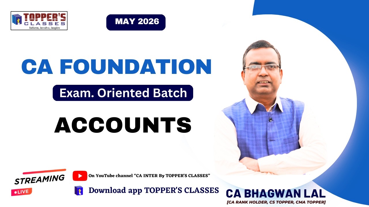 CA  FOUNDATION  / ACCOUNTS /  MAY '26  I 10-03-26