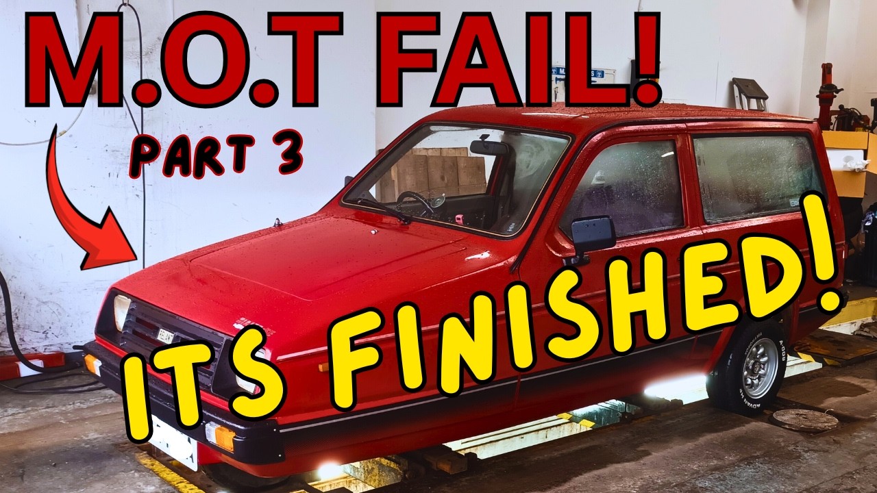 ITS FINISHED! Reliant Rialto is finished and ready for the MOT inspection.