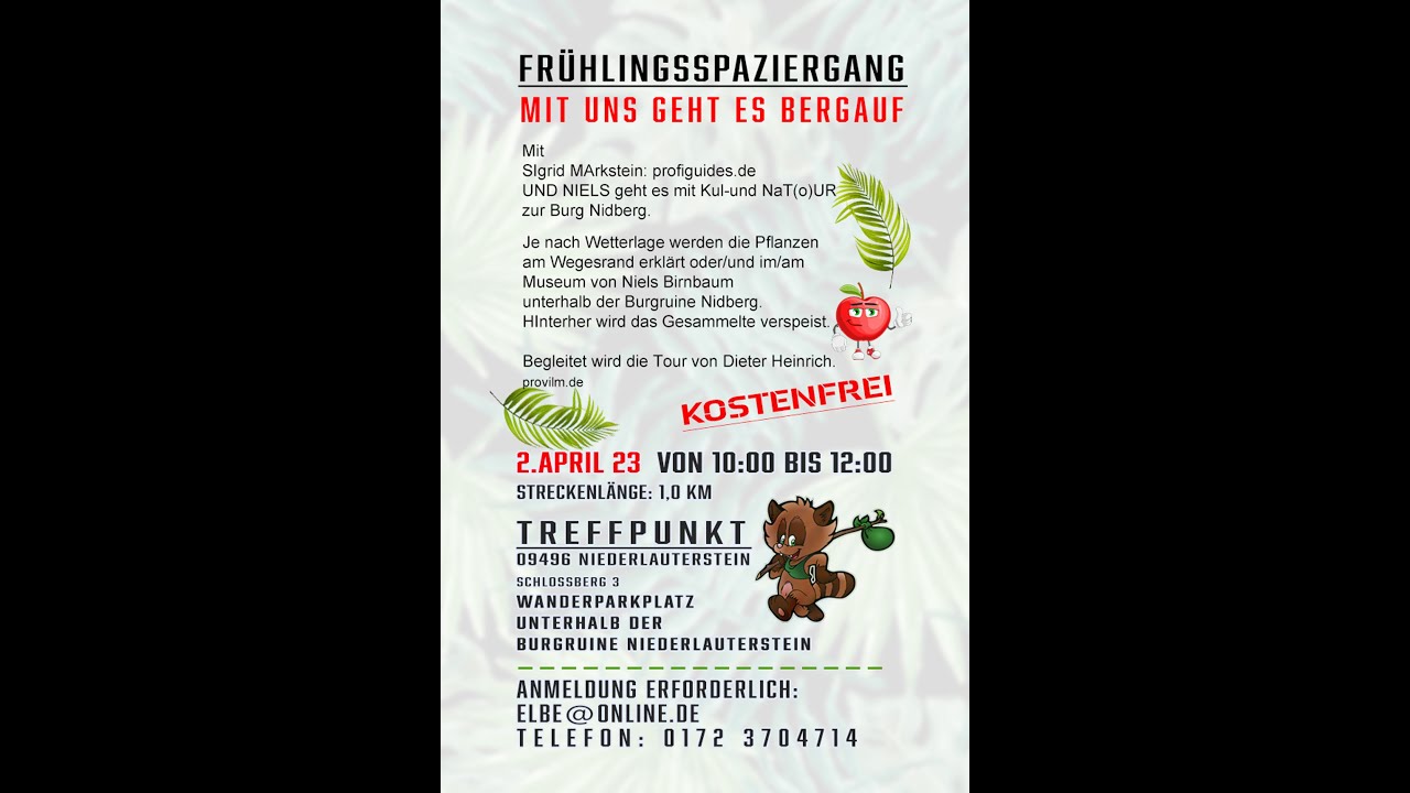 Frühlingsspaziergang am Sonntag, den 02.04.2023