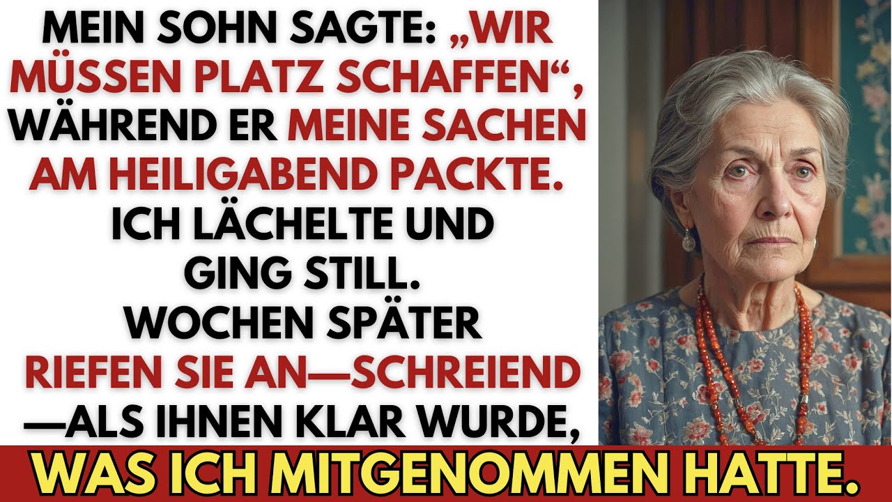Mein Sohn hat an Heiligabend ohne Vorwarnung meine Sachen gepackt … Aber der Anruf danach hat alles…